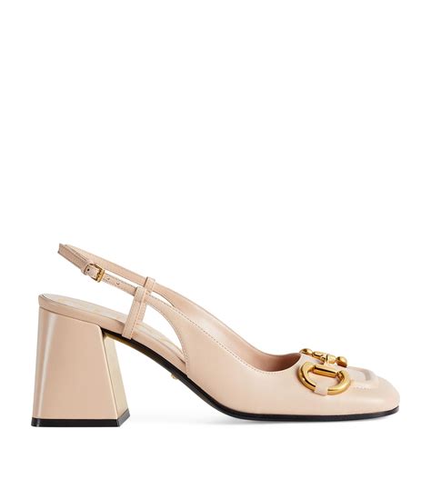 gucci horse bit slingback pump.